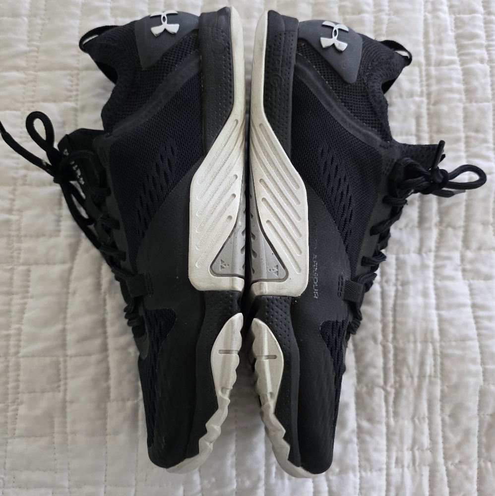 Under Armour Black and Gray Running Shoes